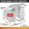 BRAST Gewächshaus Aluminium mit Fundament | 250x190x195cm Produktbild-Vorschau 5