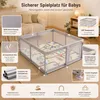 Laufstall Baby mit Matratze, Laufgitter Baby 120x120cm, Produktbild-Vorschau 14