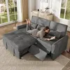 Merax 3-Sitzer Schlafsofa ausziehbar, 3-in-1 Sofabett aus Produktbild-Vorschau 7