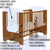 Kinderbetten, Gitterbett mit Matratze & Kleiner Teddybar Produktbild-Vorschau 5