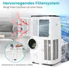 COSTWAY Mobile Klimaanlage 105m³ (35m²), 12000 BTU, Kühlen, Produktbild-Vorschau 7