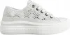 A white lace sneaker with a platform sole. Voir les images du produit