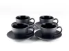 Hanseküche Cappuccino Tassen 4er Set (180 ml) aus Steingut Produktbild-Vorschau 1