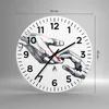 Wanduhr - Rund - Glasuhr - Surrealismus Hände Hilfe - Produktbild-Vorschau 3
