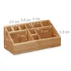relaxdays 10020248_0 relaxdays Schreibtisch-Organizer braun Anteprima dell’immagine prodotto 4