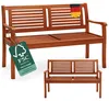 CASARIA® Gartenbank Wetterfest Holz FSC®-zertifiziert 320kg Produktbild-Vorschau 1
