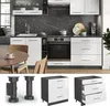 Küchenunterschrank Vicco Fame-Line Weiß Hochglanz 80 cm mit Produktbild-Vorschau 4