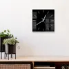 DEQORI Glasuhr 30x30 cm Modern 'Schwarz' Wanduhr Glas Uhr Produktbild-Vorschau 4