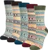 5 Paar Wollsocken Uni – Warme, dicke Thermo-Wintersocken Produktbild-Vorschau 1