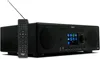A black Ferguson Regent i450s internet radio with a remote control. Produktbild-Vorschau