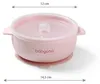 Ciotola in silicone con ventosa e coperchio - rosa Anteprima dell’immagine prodotto 3