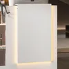 Empfangstheke Weiß 120x100x103cm, Rezeptionstheke mit LED & Produktbild-Vorschau 4