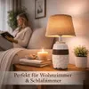 2x Tischlampe Lampe Nachttischlampe Tischleuchte Nachttisch Produktbild-Vorschau 5