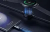 A smartphone and a smartwatch are charging using a split charging cable. Podgląd zdjęcia produktu