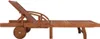A wooden sun lounger shown from the side against a white background. Podgląd zdjęcia produktu