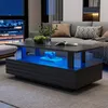 STILVORA Couchtisch LED-Beistelltisch mit Produktbild-Vorschau 1