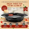 KRUSTENZAUBER Gusseisenpfanne Induktion 32cm Doppelgriff - Produktbild-Vorschau 3
