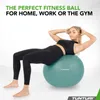 Tunturi Anti Burst Fitness Ball avec Pompe - Ballon de yoga Voir les images du produit 2