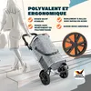 MONZANA Carrello della Spesa 3in1 56L fino a 50 kg Borsa Anteprima dell’immagine prodotto 3