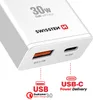 Chargeur rapide Swissten Gan 1x Usb-c 30w Pd 1x Usb-a Qc Voir les images du produit 4