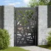 vidaXL Cancello da giardino nero 100x150 cm in acciaio Anteprima dell’immagine prodotto 2