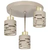MasterLED Deckenleuchte Elen 3-flammig E27 beige-gold Produktbild-Vorschau 4