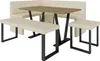 Eckbank AKIKO METAL mit Tisch und B nken 168x128 rechts - Produktbild-Vorschau 1