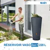 4rain VASO 2in1 réservoir d’eau de pluie 220 litres gris Voir les images du produit 2