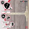 KOTARBAU® T zawiasy zlote L: 400 mm zawiasy krzyzowe stal Podgląd zdjęcia produktu 5