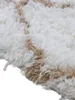 Hochflorteppich Eddy Rund Beige Ø 200 cm Floral | Moderner Produktbild-Vorschau 4