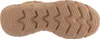 The image shows the sole of a brown shoe. Voir les images du produit
