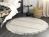 BELIANI Koberec béžový vlněný ⌀ 140 cm kulatý ručně Náhled obrázku produktu 2
