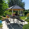 Relaxdays Skladací pivný set, 3-dielna súprava s veľkým Náhľad obrázku produktu 2