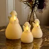 Sirius LED Kerze Engel Lucia 2er Set 10cm Wachs weiß Produktbild-Vorschau 4