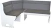 A white and gray corner bench group. Produktbild-Vorschau