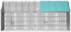 CADOCA® Recinto Conigli Esterno 180x75x75cm Conigliera con Anteprima dell’immagine prodotto 6