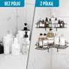 Avalo Półka prysznicowa narożna - 2 sztuki - Montaż bez Podgląd zdjęcia produktu 4