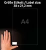 Etiquettes universelles AVERY Zweckform, 38 x 21,2 mm, Voir les images du produit 11