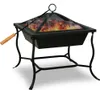 GARDEBRUK® Brasero Extérieur carré 45x45 cm en acier pour Voir les images du produit 1