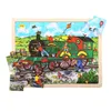 Bigjigs Toys Drevené vláčikové puzzle 24 dielikov Náhľad obrázku produktu 3