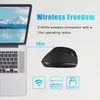 A laptop and a wireless mouse are shown, with text and icons highlighting features. Produktbild-Vorschau