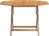A wooden garden table shown from the front. Náhled obrázku produktu