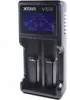A black Xtar VC2 battery charger is shown against a white background. The charger has a digital display showing battery information. Anteprima dell’immagine prodotto