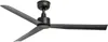 A black ceiling fan with three blades on a white background. Produktbild-Vorschau