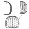 Juskys Doppelhängesessel Aria - Polyrattan Hängesessel mit Produktbild-Vorschau 22