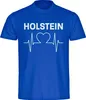 multifanshop Kinder T-Shirt - Holstein - Herzschlag, blau, Produktbild-Vorschau 1