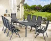 Salon de jardin aluminium Bern 8+1 anthracite table Voir les images du produit 2