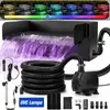 LED Pool Wasserfall mit UVC-Lampe & RGB Wasserspiel 3000L/H Produktbild-Vorschau 1