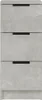 A tall, narrow sideboard with three drawers, presented against a light gray background. Náhled obrázku produktu