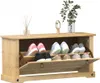 vidaXL Skriňa na topánky  99x32x47 cm z masívneho Náhľad obrázku produktu 2
